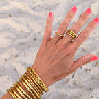 Anillo budista - Oro claro