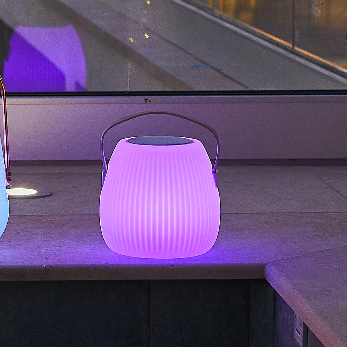 Mini May - Bluetooth Speaker Lamp - Polyethylene - Beige