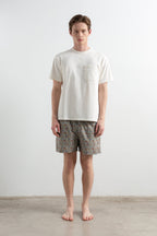 Wildlife-badeshorts i brun
