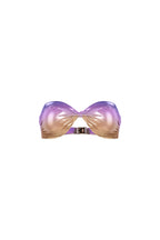 Sunset knot headband Khaki / Pink