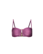 Purple Splitter Bandeau Top