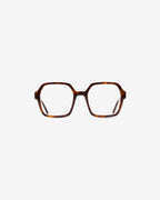 Barbara Ecaille eyeglasses — square acetate frame, front view