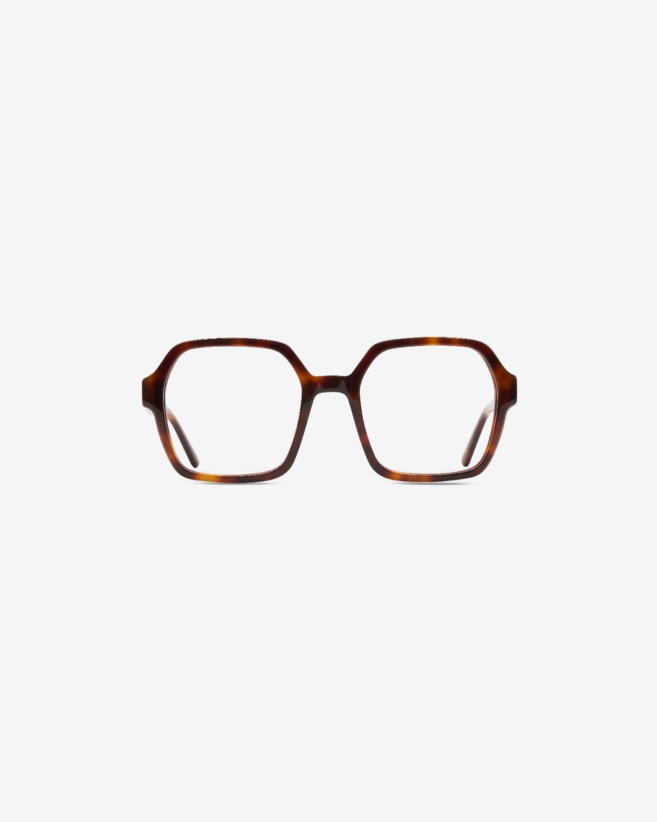 Barbara Ecaille eyeglasses — square acetate frame, front view
