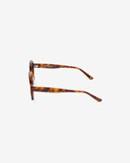 Barbara Ecaille eyeglasses — rectangular acetate frame, profile view