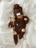 Barboteuse Maille - Chocolat