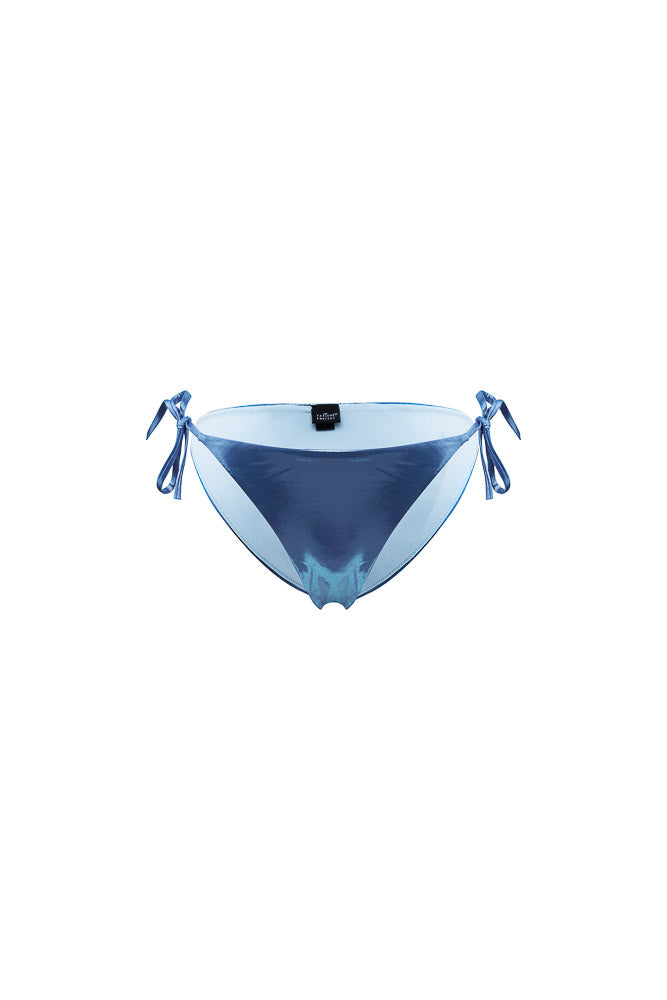 Shine Sea Blue Lace-Up Panties