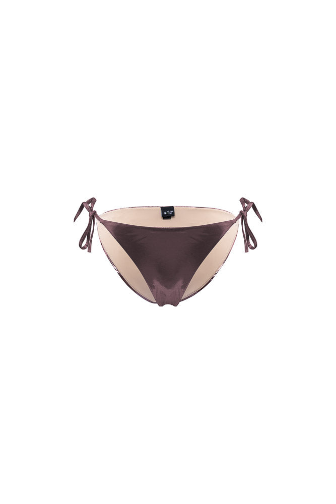 Shine Bronze Lace-Up Panties
