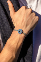 Bassin Bracelet - Navy Blue & Beige