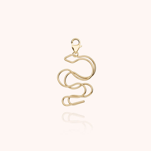 Big Locket Charms Snake initial Atelier Paulin jewel