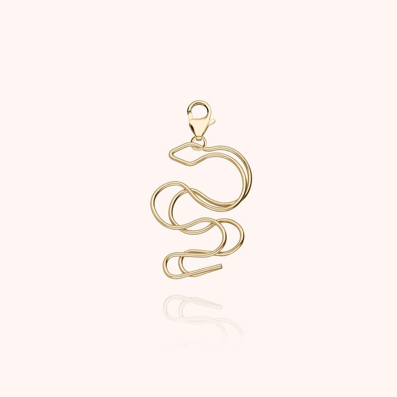 Big Locket Charms Snake initial Atelier Paulin jewel