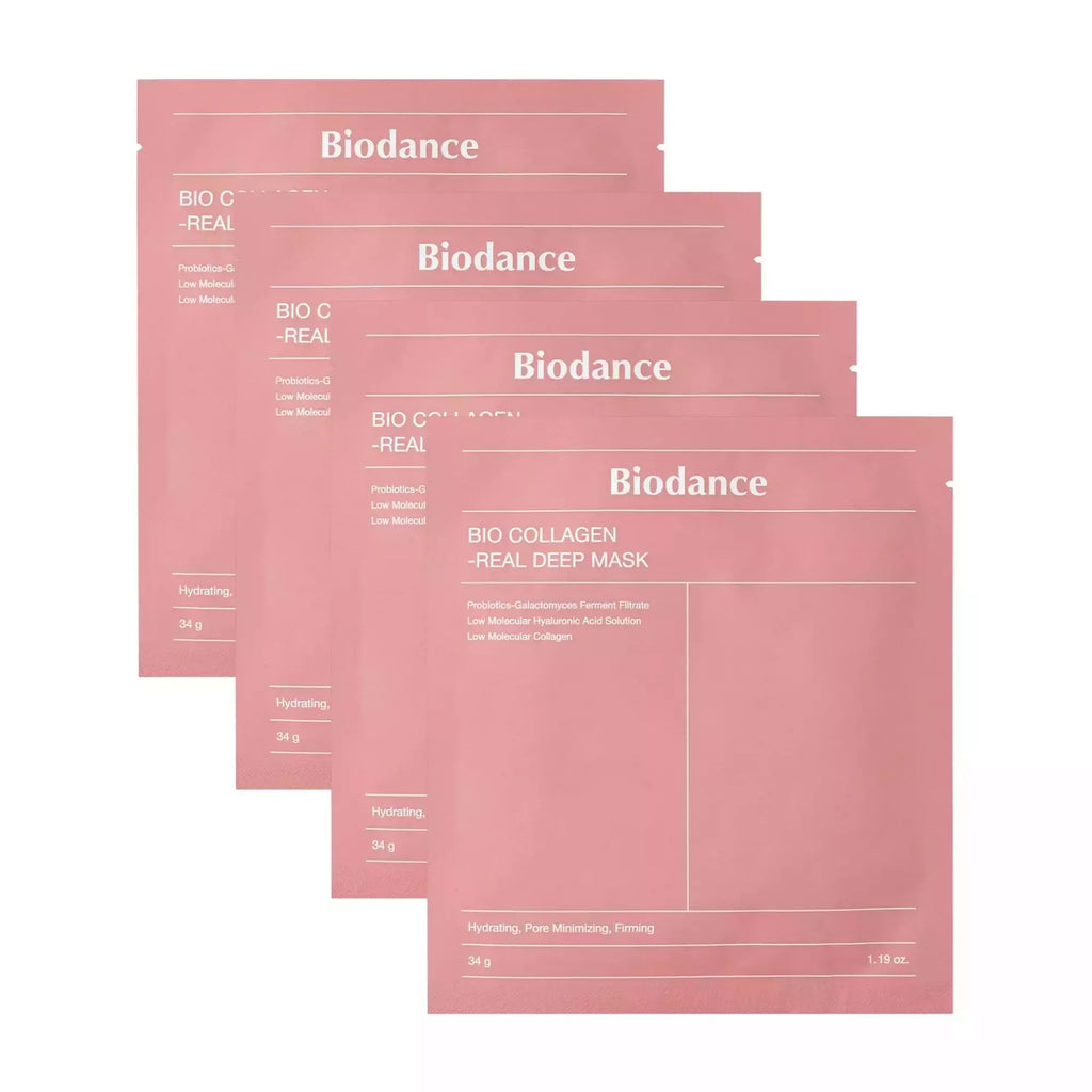 5 Mascarillas Hidratantes Y Reafirmantes - Bio Collagen-Real Deep Mask