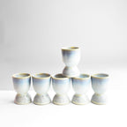 Set De 4 Hueveras - Blanco Glaciar