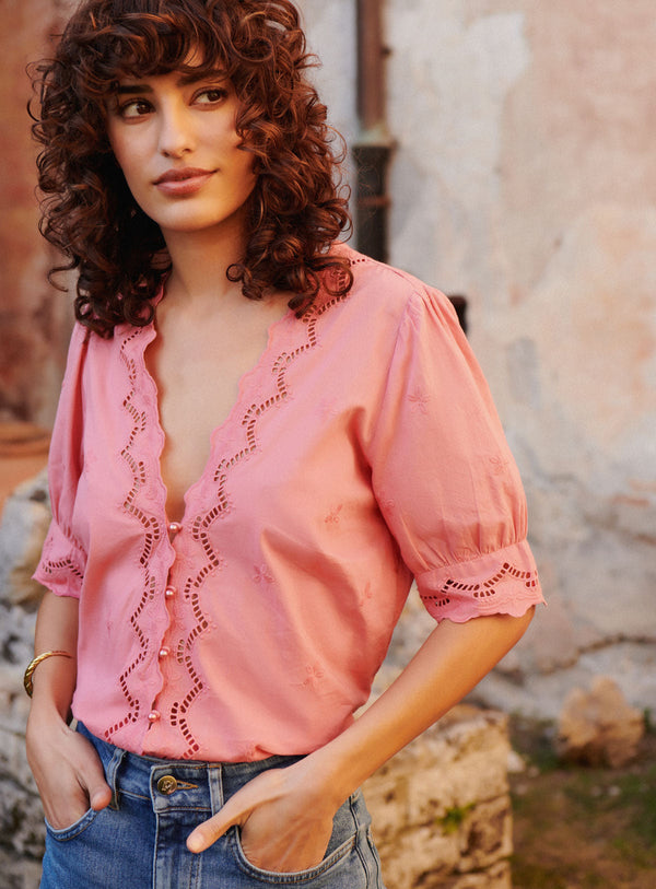 Tilly Blouse - Blush