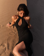 Body negro con escote americano