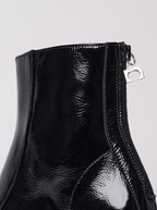 Shiny Black ankle boots