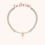 Bracelet Cordon Lurex Personnalisé en or rose laminé — garantie à vie Atelier Paulin