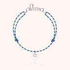 Personalized Slim Knot Cord Bracelet in 925 Sterling Silver — handmade artisan jewelry