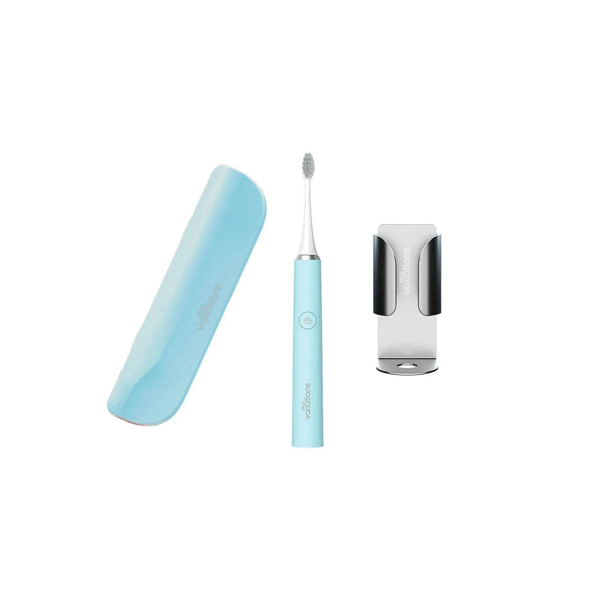 Brosse Bleue + Étui + Support