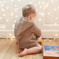 Burnous Anatole Knit Beige Heather 100% Lana - Bebé