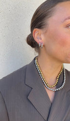Metal Pearl Necklace