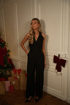 Combinaison Pantalon Ambre - Noire