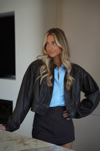 Debo Leather Jacket - Chocolate