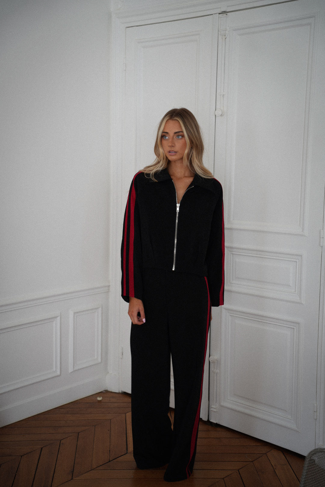 Chaqueta con cremallera Fantine - Negro