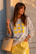 Lemon Sweatshirt - Grey