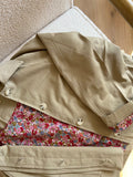 Gabardina Liberty de algodón beige Edith
