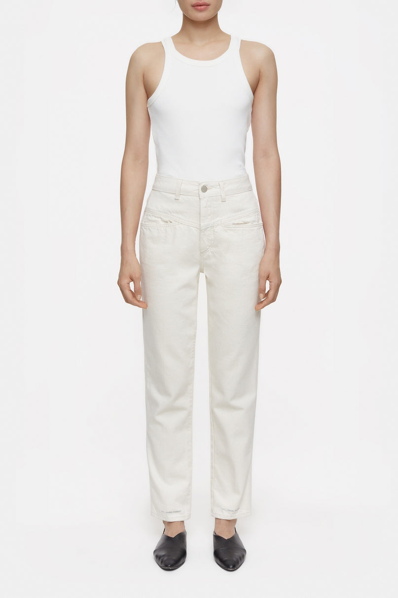 Pedal Pusher Jeans - Ivory - Women