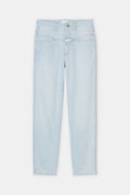 Jeans Pedal Pusher - Light Blue - Femme