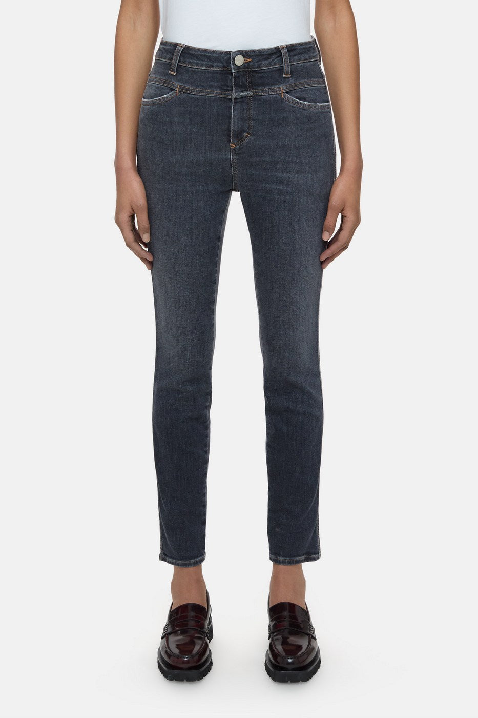 Skinny Pusher Jeans - Dark Grey - Women