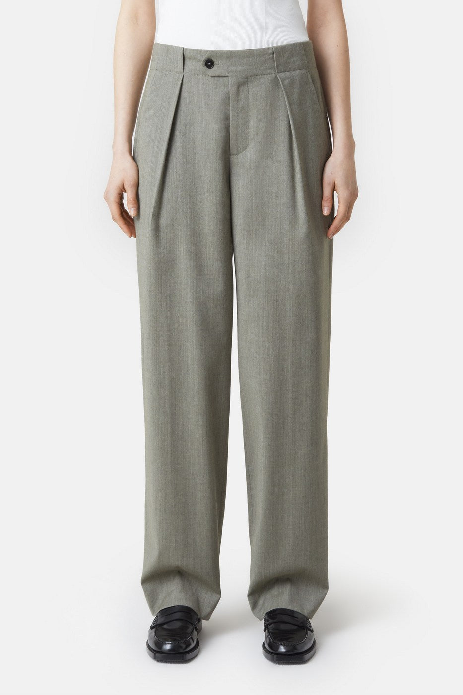 Mawson Trousers - Green Weed - Women