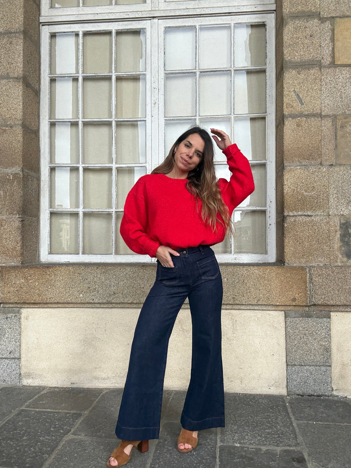Pull Louise rouge