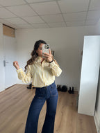 Colette Yellow Striped Blouse
