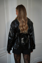 Lise Patent Jacket - Black