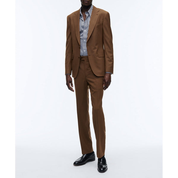 Fursac - Costume 2 Pièces Toile Unie Caramel - Cognac - Homme