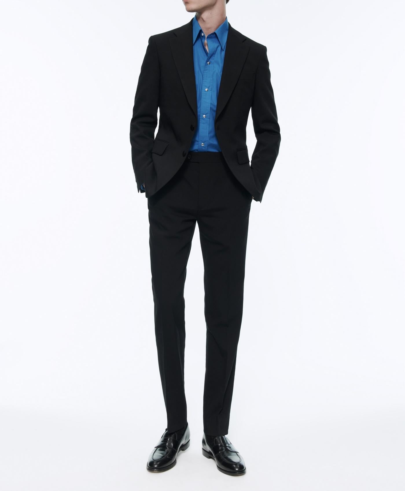 Fursac - Wool Canvas Suit - Black