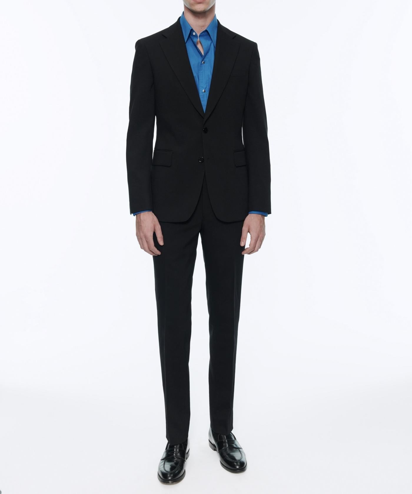Fursac - Wool Canvas Suit - Black