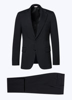 Fursac - Wool Canvas Suit - Black