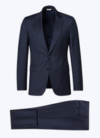 Fursac - Traje En Tejido De Lana Azul Marino