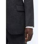 Fursac - 2-Piece Fitted Fil-à-Fil Wool Suit - Anthracite - Men