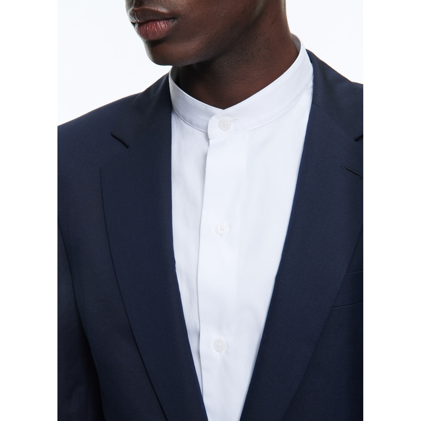 Fursac - 2-Piece Plain Navy Co Li Suit - Navy