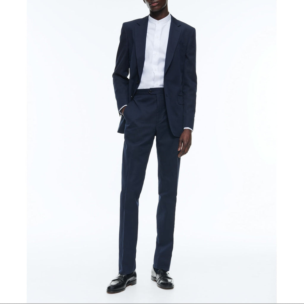 Fursac - 2-Piece Plain Navy Co Li Suit - Navy