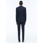 Fursac - 2-Piece Plain Navy Co Li Suit - Navy