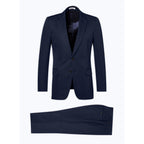 Fursac - 2-Piece Plain Navy Co Li Suit - Navy