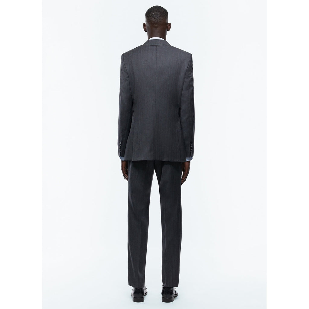 Gray Fade Herringbone 2-Piece Suit - Anthracite