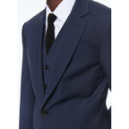 Fursac - 3-Piece Suit In Virgin Wool - Navy