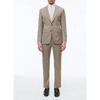 Fursac - Costume 2 Pièces En Serge De Laine - Beige - Homme