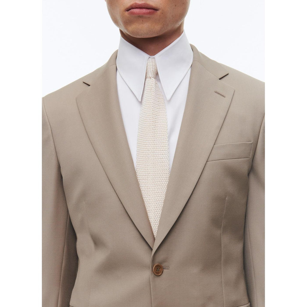Fursac - Costume 2 Pièces En Serge De Laine - Beige - Homme